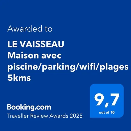 Le Vaisseau Maison Avec Piscine/parking/wifi/plages 5kms